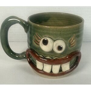 The Ug Chug Handmade Pottery Mug Nelson‎ Studio 2022 Green Coffee Cup Mug